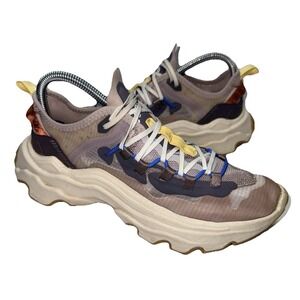 Sorel Women's 7.5 Kinetic Breakthru Tech Lace Up Sneakers in Vapor Chalk‎